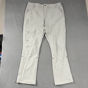 Gnara Pants Women's Size 18 Gray Go Fly Outdoor Nylon Stretch Hiking Pockets